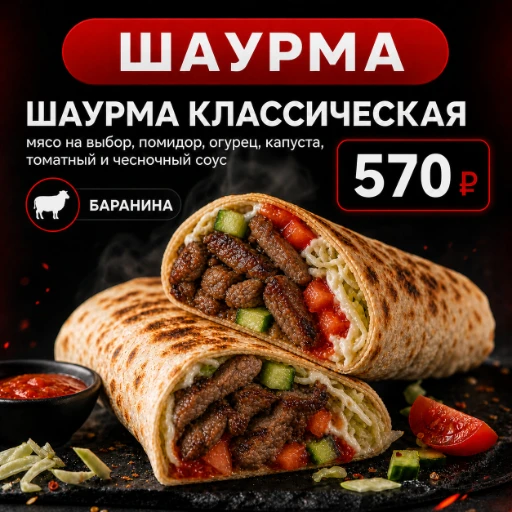 Шаурма (баранина)